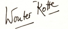 Handtekening Wouter Kotte